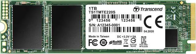 Alt view image 8 of 19 - Transcend 220S 1 TB Solid State Drive - PCI Express (PCI Express 3.0 x4) - Internal - M.2 2280