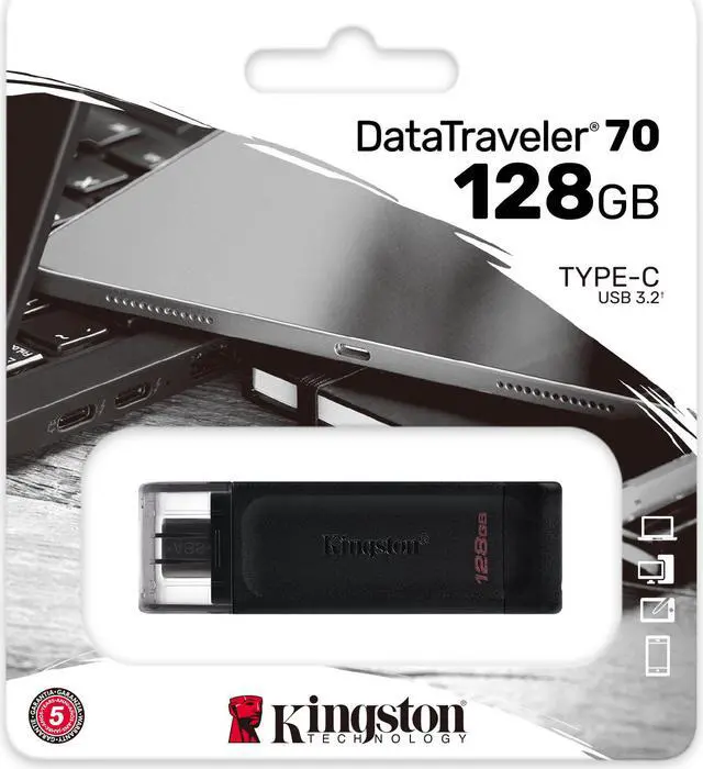 Alt view image 2 of 20 - KINGSTON DT70/128GB 128GB USBC 3.2 G1 DataTrvlr 70