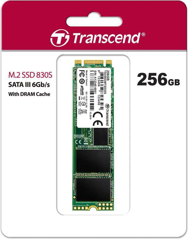 Alt view image 8 of 14 - Transcend 830S 256 GB Solid State Drive - SATA (SATA/600) - Internal - M.2 2280