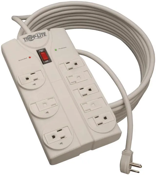 Alt view image 7 of 20 - Tripp Lite TLP825 8 Outlets 1440 Joules 25' Cord Protect It! Surge Suppressor