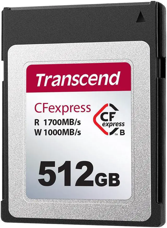 Alt view image 2 of 6 - 512GB Transcend CFexpress 820 Type B Memory Card 1700MB/s Read 1300MB/sec Write