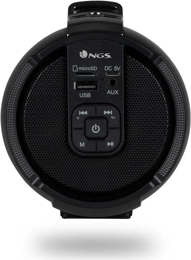 Alt view image 3 of 5 - NGS 20W Portable Wireless TWS & BT Speaker with USB/SD/AUX IN - Roller Tempo, Black