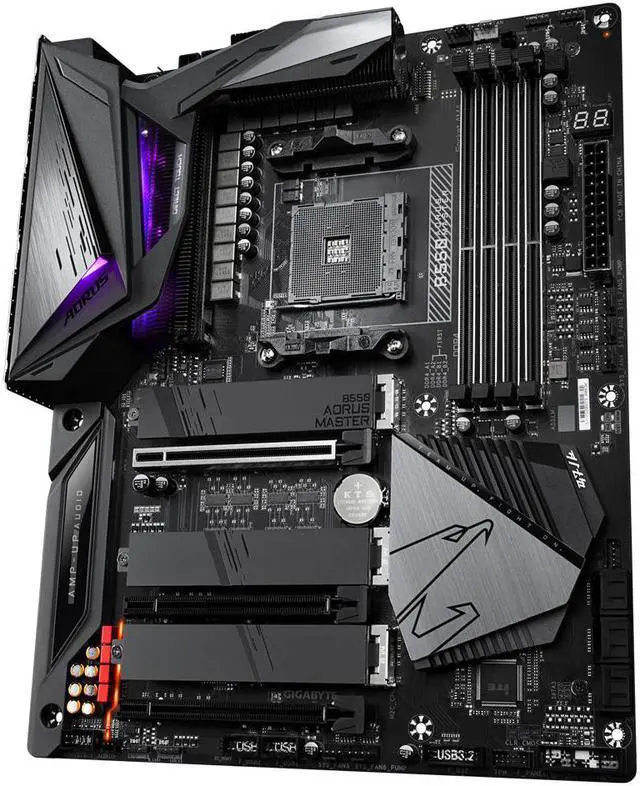 Alt view image 4 of 5 - Gigabyte B550 Aorus Master AMD B550 Socket AM4 ATX Motherboard