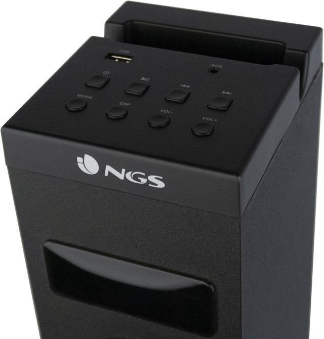 Alt view image 5 of 6 - NGS 50W Wireless BT Tower Speaker with Stereo Output and Remote Control, Sky Charm
