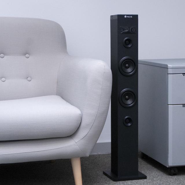 Alt view image 2 of 6 - NGS 50W Wireless BT Tower Speaker with Stereo Output and Remote Control, Sky Charm