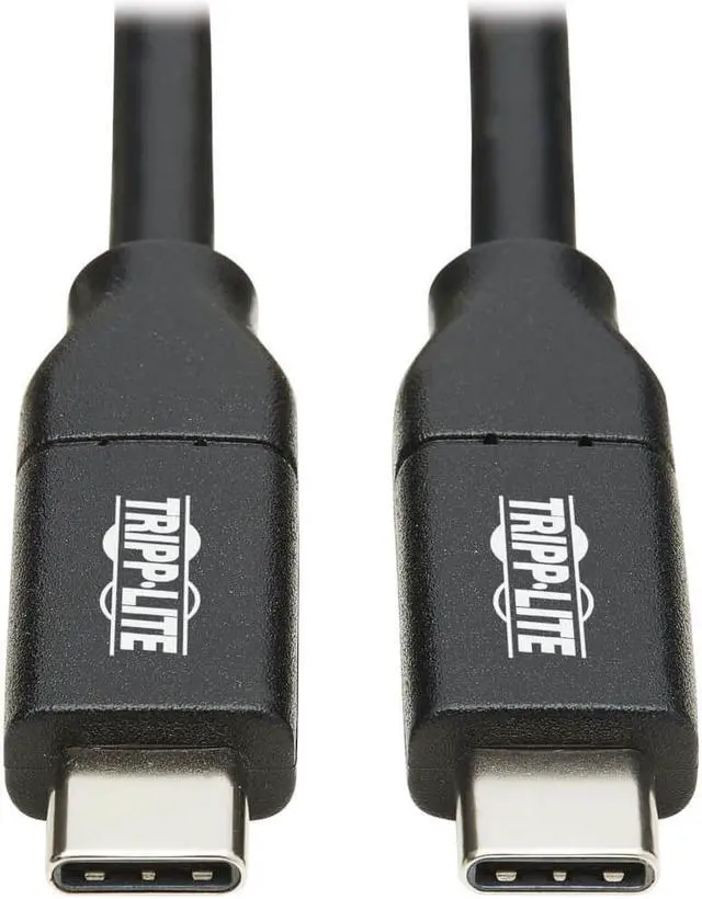 Alt view image 8 of 16 - Tripp Lite 9.8ft USB Type C to USB C USB 2.0 Charging Cable Black