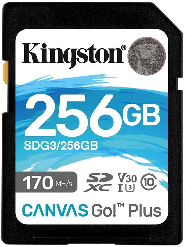Alt view image 2 of 14 - Kingston Canvas Go! Plus 256 Gb Class 10/Uhs-I (U3) Sdxc