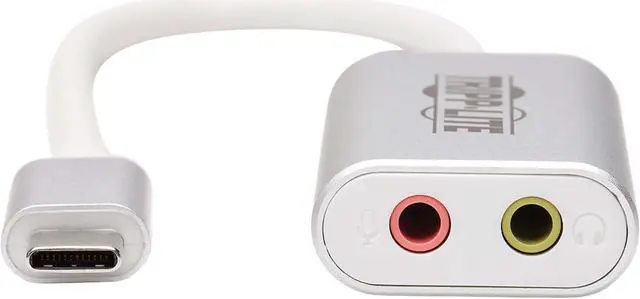 Alt view image 10 of 20 - Tripp Lite U437-002 USB-C to 3.5 mm Stereo Audio Adapter - USB 2.0, Silver