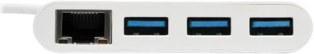 Alt view image 14 of 20 - Tripp Lite 3-Port USB-C to USB-A Hub Portable w/ Gigabit Ethernet Port RJ45 (U460-003-3AG)