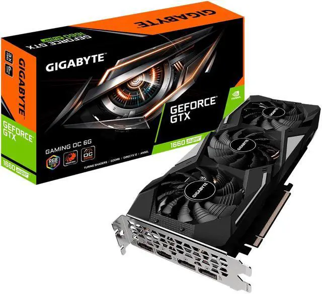 Alt view image 2 of 5 - GIGABYTE GeForce GTX 1660 SUPER 6GB GDDR6 PCI Express 3.0 x16 ATX Graphics Card GV-N166SGAMING OC-6GD