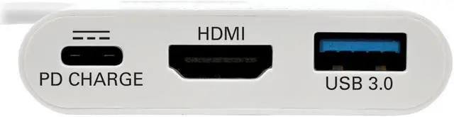 Alt view image 10 of 20 - Tripp Lite USB C to HDMI Multiport Adapter w/PD Charging USB Type C to HDMI (U444-06N-HU-C)