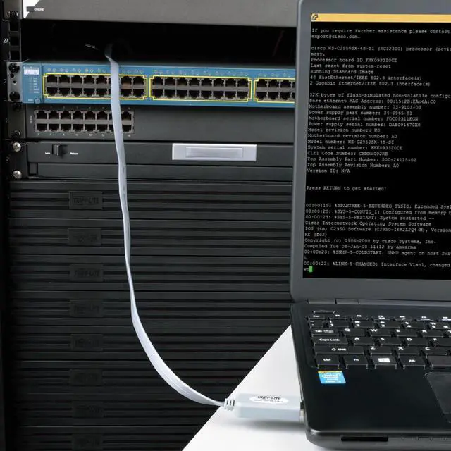 Alt view image 13 of 20 - Tripp Lite USB to RJ45 Cisco Serial Rollover Cable, USB Type-A to RJ45 M/M, 6 ft.