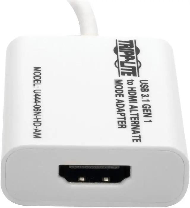 Alt view image 6 of 20 - Tripp Lite USB C to HDMI Video Adapter Converter 4K M/F USB Type C to HDMI (U444-06N-HD-AM)