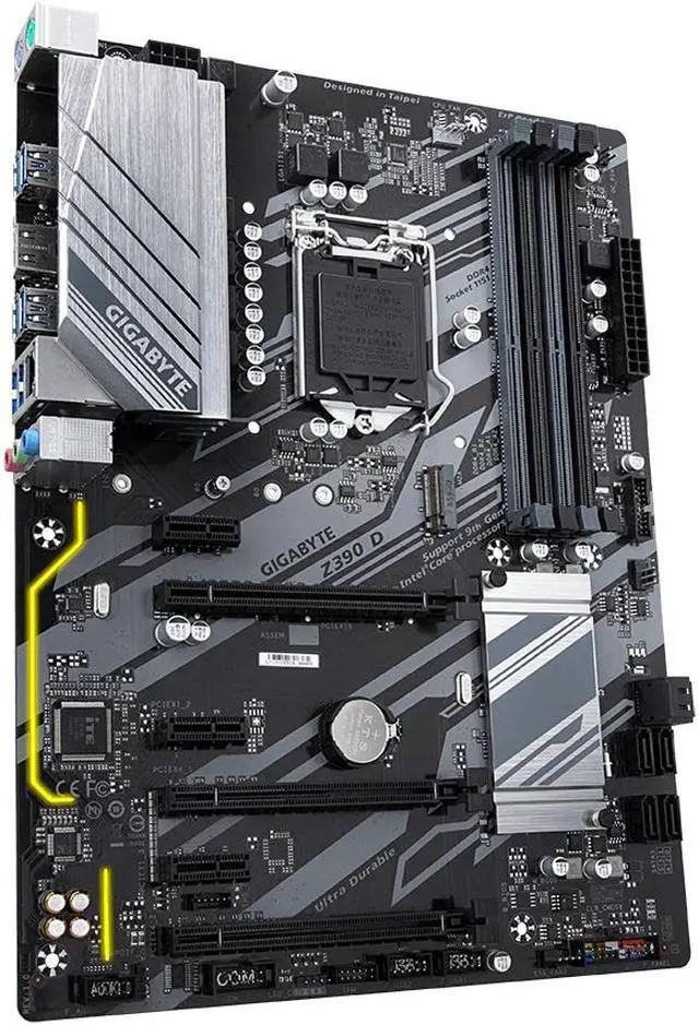 Alt view image 8 of 10 - GIGABYTE Z390 D LGA 1151 (300 Series) Intel Z390 SATA 6Gb/s ATX Intel Motherboard