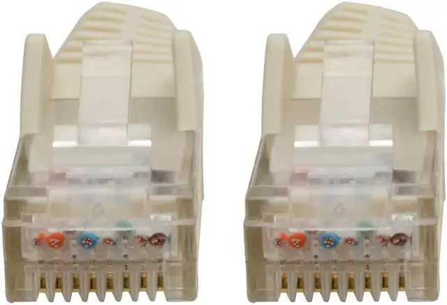 Alt view image 11 of 20 - Tripp Lite N201-06N-WH Premium Cat6 Gigabit Snagless Molded Utp Patch Cable, 24 Awg, 550 Mhz/1 Gbps (Rj45 M/M) , White, 6 In. - Patch Cable - Rj-45 (M) To Rj-45 (M) - 5.9 In - Utp - Cat 6 - Ieee 802.