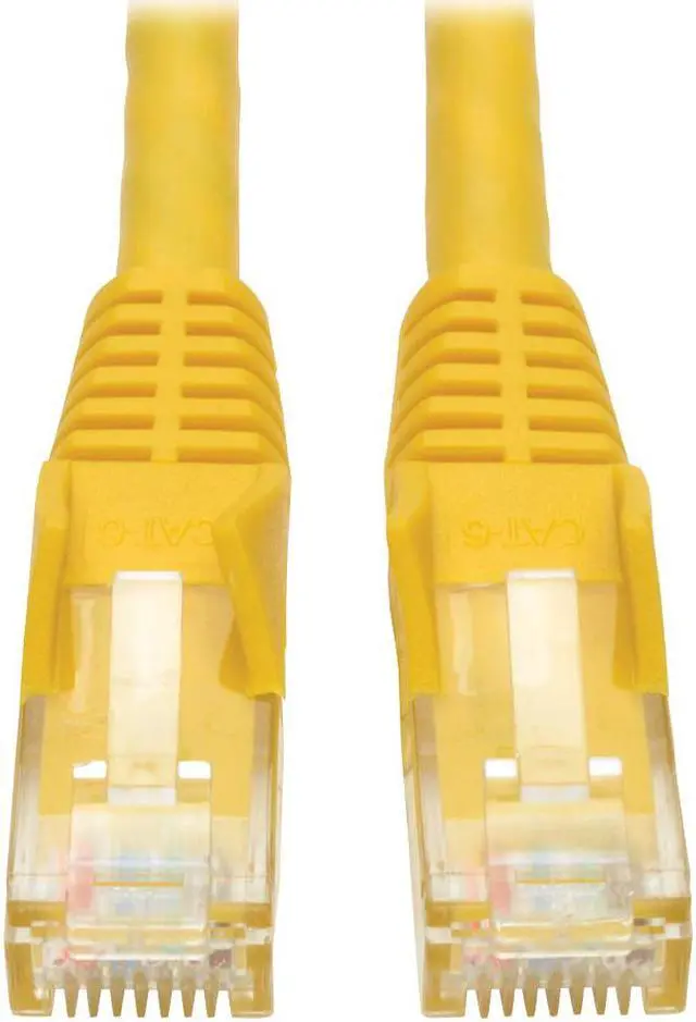 Alt view image 3 of 6 - TRIPP LITE N201-035-YW CAT6 GIGABIT SNAGLESS MOLDED PATCH CABLE (RJ45 M/M) - YELLOW, 35-FT.
