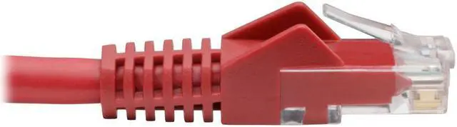 Alt view image 9 of 20 - Tripp Lite N201-06N-RD Premium Cat6 Gigabit Snagless Molded Utp Patch Cable, 24 Awg, 550 Mhz/1 Gbps (Rj45 M/M) , Red, 6 In. - Patch Cable - Rj-45 (M) To Rj-45 (M) - 5.9 In - Utp - Cat 6 - Ieee 802.3A