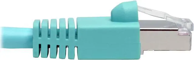 Alt view image 6 of 15 - Tripp Lite 25ft RJ-45 M/M Cat6a Snagless Shielded STP Patch Cable Aqua N262025AQ
