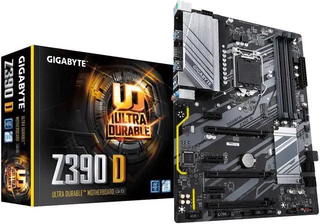 Alt view image 6 of 10 - GIGABYTE Z390 D LGA 1151 (300 Series) Intel Z390 SATA 6Gb/s ATX Intel Motherboard