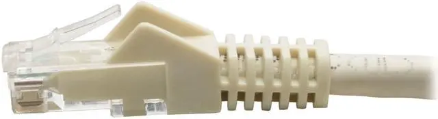 Alt view image 5 of 12 - Tripp Lite N201-004-WH Premium Cat6 Gigabit Snagless Molded Utp Patch Cable, 24 Awg, 550 Mhz/1 Gbps (Rj45 M/M) , White, 4 Ft. - Patch Cable - Rj-45 (M) To Rj-45 (M) - 4 Ft - Utp - Cat 6 - Ieee 802.3A