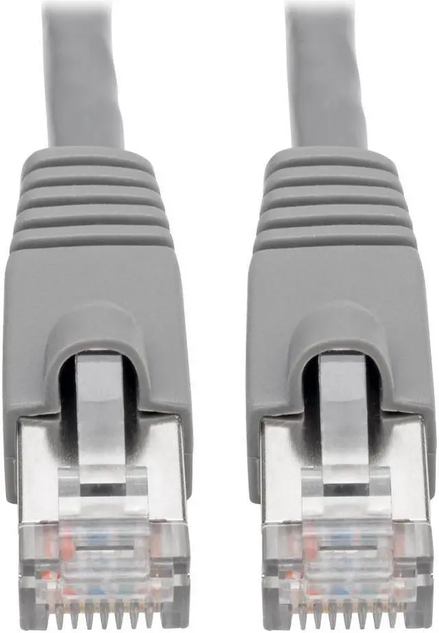Alt view image 8 of 20 - Tripp Lite N262-010-GY Cat6A 10G-Certified Snagless Shielded Stp Network Patch Cable (Rj45 M/M) , Poe, Gray, 10 Ft. - Patch Cable (Dte) - Rj-45 (M) To Rj-45 (M) - 10 Ft - Stp - Cat 6A - Ieee 802.3Af
