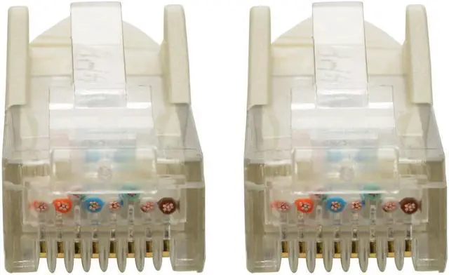 Alt view image 3 of 12 - Tripp Lite N201-004-WH Premium Cat6 Gigabit Snagless Molded Utp Patch Cable, 24 Awg, 550 Mhz/1 Gbps (Rj45 M/M) , White, 4 Ft. - Patch Cable - Rj-45 (M) To Rj-45 (M) - 4 Ft - Utp - Cat 6 - Ieee 802.3A