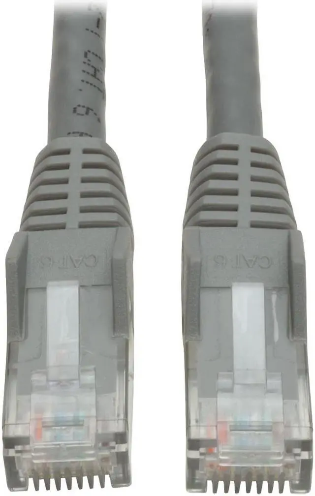 Alt view image 7 of 12 - CAT6 GIGABIT SNAGLESS MOLDED PATCH CABLE (RJ45 M/M) - GREY, 35-FT.