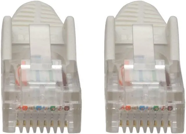 Alt view image 12 of 17 - Tripp Lite N001-015-WH Cat5E 350 Mhz Snagless Molded Utp Patch Cable (Rj45 M/M) , White, 15 Ft. - Patch Cable - Rj-45 (M) To Rj-45 (M) - 15 Ft - Utp - Cat 5E - Ieee 802.3Ab/Ieee 802.5 - Molded, Snagl