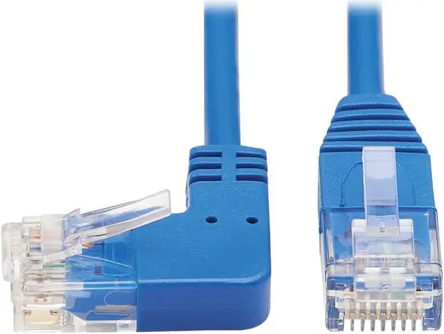 Alt view image 6 of 13 - TRIPP LITE N204-S01-BL-LA LEFT-ANGLE CAT6 GIGABIT MOLDED SLIM UTP ETHERNET CABLE (RJ45 LEFT-ANGLE M TO RJ4