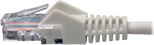 Alt view image 14 of 17 - Tripp Lite N001-015-WH Cat5E 350 Mhz Snagless Molded Utp Patch Cable (Rj45 M/M) , White, 15 Ft. - Patch Cable - Rj-45 (M) To Rj-45 (M) - 15 Ft - Utp - Cat 5E - Ieee 802.3Ab/Ieee 802.5 - Molded, Snagl