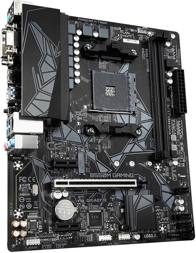 Alt view image 4 of 8 - Gigabyte B550M Gaming AMD B550 Motherboard Socket AM4