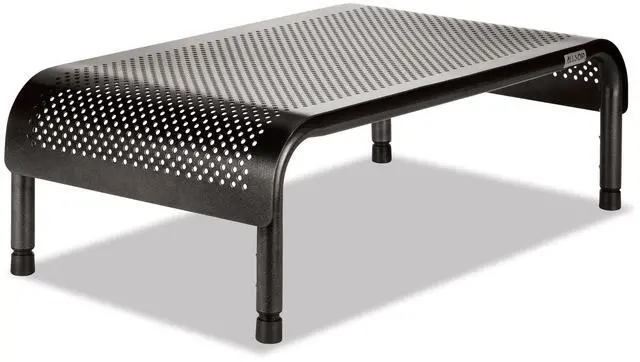 Alt view image 10 of 17 - Allsop Ergo 3 Metal Monitor Stand 10"x18"x6" Pearl/Black 31630