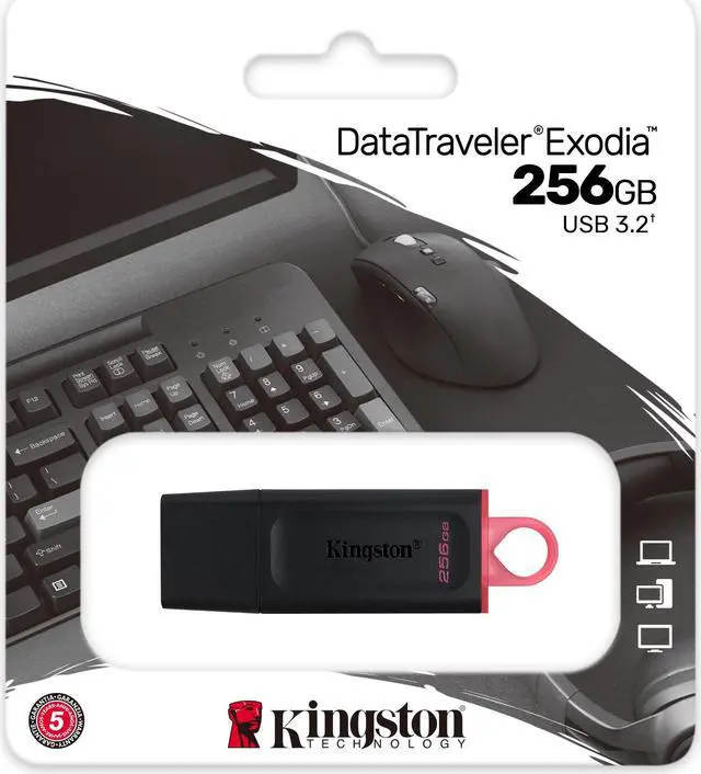 Alt view image 5 of 18 - KINGSTON DTX/256GB 256GB USB3 2 G1 DTE Blk Pink