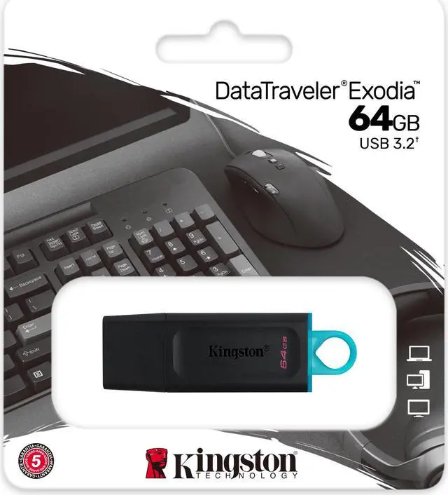 Alt view image 10 of 20 - Kingston 64GB DataTraveler Exodia USB 3.2 Gen 1 Flash Drive (DTX/64GB)