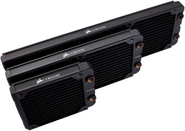 Alt view image 11 of 13 - Corsair Hydro X Series XR5 420mm Water Cooling Radiator