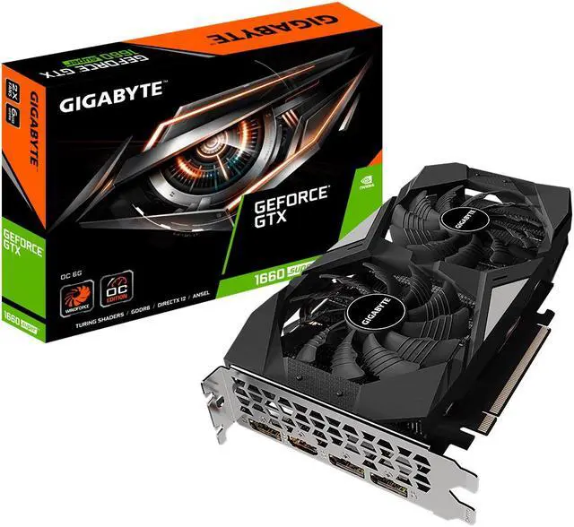 Alt view image 4 of 4 - GIGABYTE GeForce GTX 1660 SUPER DirectX 12 GV-N166SOC-6GD 6GB 192-Bit GDDR6 PCI Express 3.0 x16 ATX Video Card