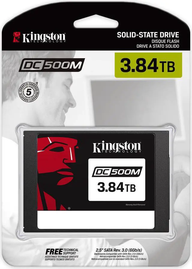 Alt view image 11 of 20 - Kingston DC500M 3.84TB SATA III 3D TLC 2.5" Internal Solid State Disk SSD