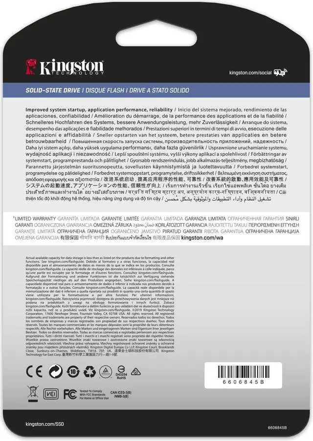 Alt view image 7 of 7 - Kingston Ssd