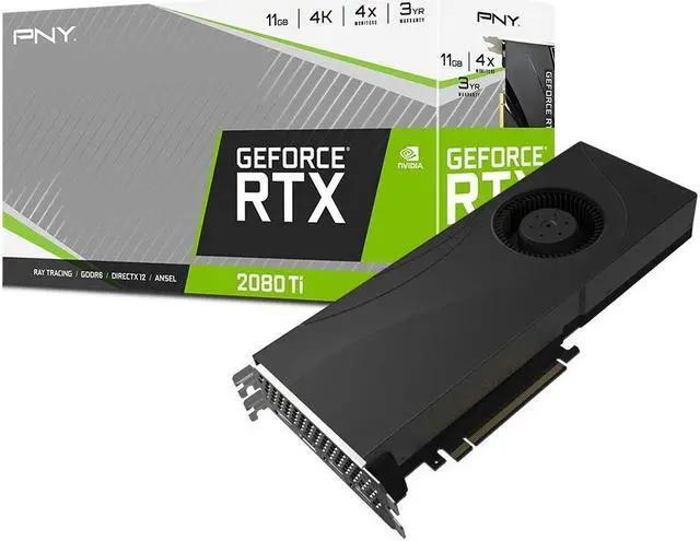 Alt view image 5 of 6 - PNY GeForce RTX 2080 Ti 11GB Blower 352-Bit GDDR6 PCI Express 3.0 SLI Support Video Card