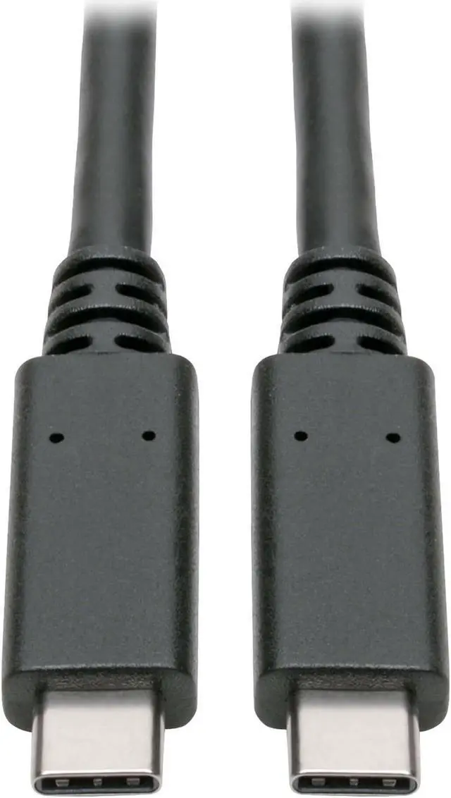 Alt view image 3 of 9 - Tripp Lite U420-003-5A USB-C to USB-C Cable (M/M) - 3.1, 5 Gbps, 5A Rating, Thunderbolt 3 Compatible, 3 ft.