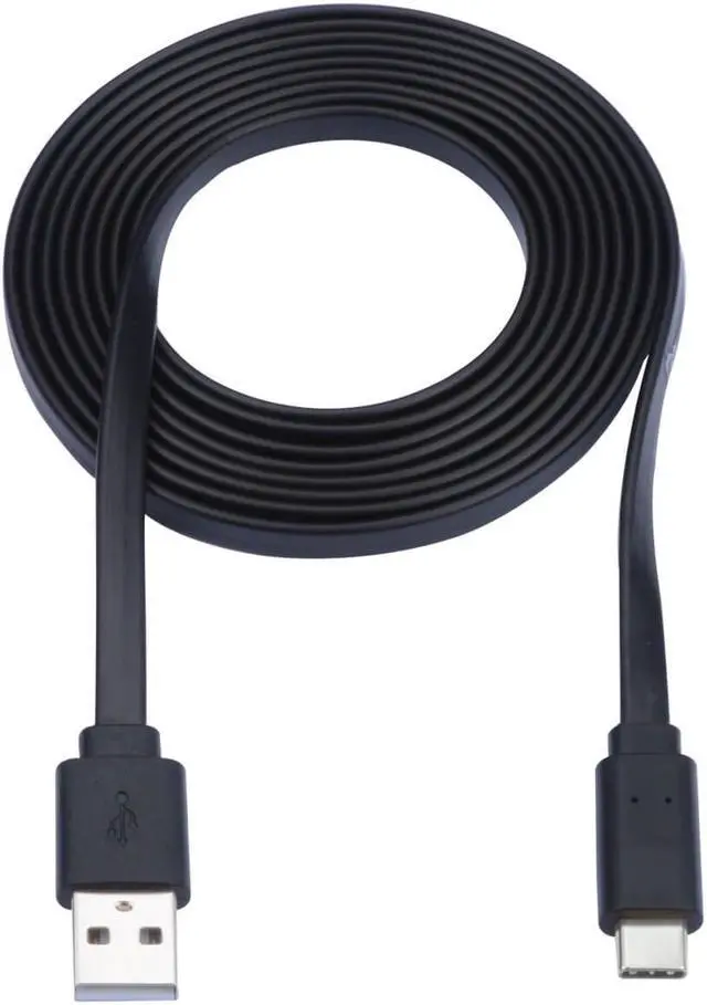 Alt view image 6 of 12 - Tripp Lite USB-A to USB-C Flat Cable (M/M) Black 3 ft. (0.9 m)