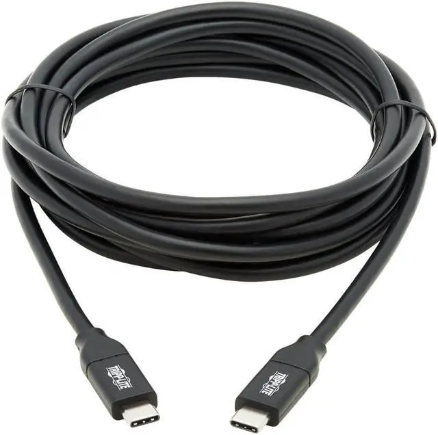 Alt view image 10 of 16 - Tripp Lite 9.8ft USB Type C to USB C USB 2.0 Charging Cable Black