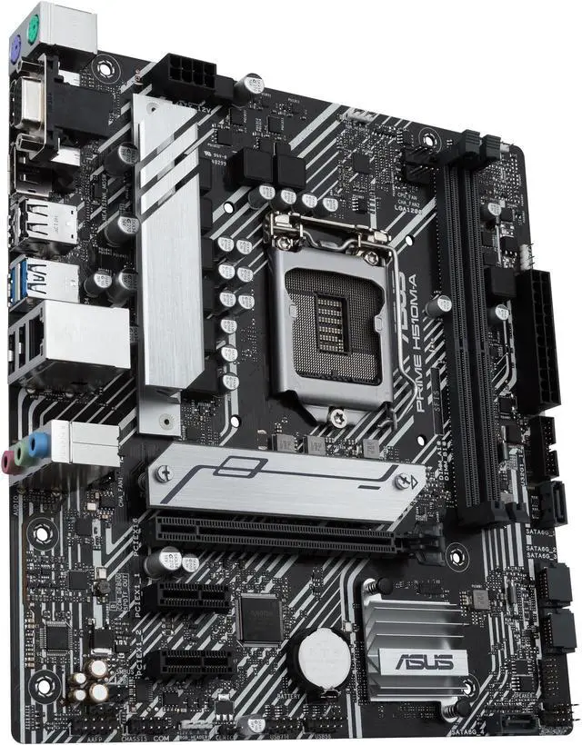 Alt view image 3 of 9 - ASUS PRIME H510M-A LGA 1200 Intel H510 SATA 6Gb/s Micro ATX Intel Motherboard