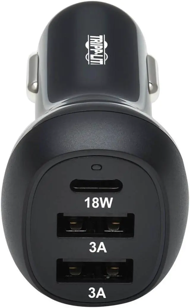 Alt view image 11 of 17 - Tripp Lite 3-Port 36W Auto Adapter U280C0336W1B