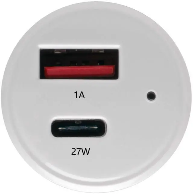 Alt view image 8 of 11 - DUAL-PORT USB CAR CHARGER WITH PD CHARGING - USB TYPE C (27W) & USB TYPE A (5V 1