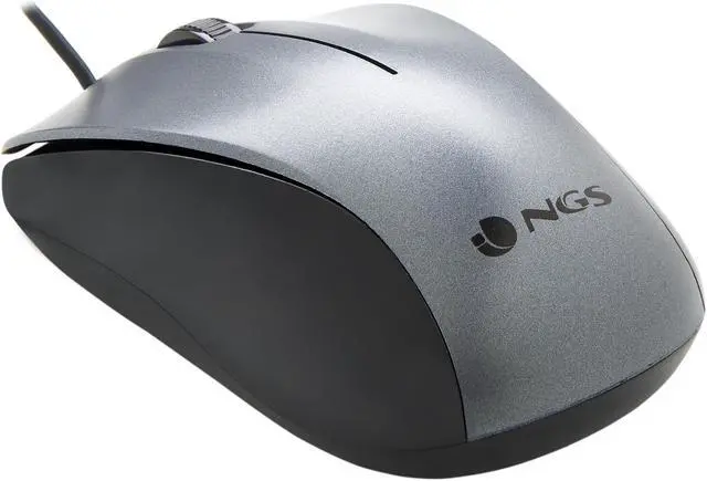 Alt view image 2 of 5 - NGS Wired Optical Mouse 1200 DPI - Crew Grey