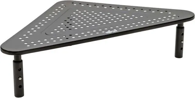 Alt view image 7 of 17 - Tripp Lite Monitor Riser Stand Desktop Corner Metal Height Adjustable Black