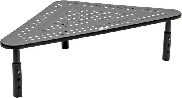 Alt view image 6 of 17 - Tripp Lite Monitor Riser Stand Desktop Corner Metal Height Adjustable Black