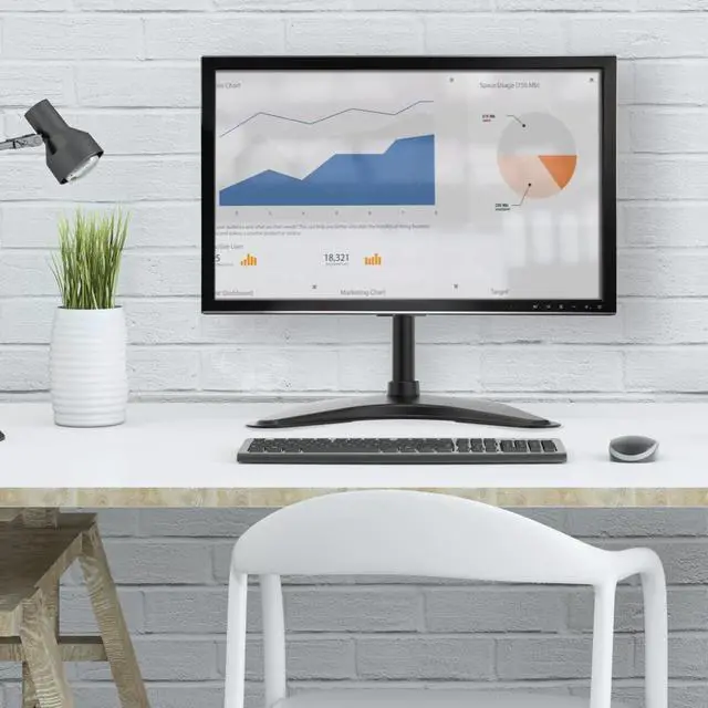 Alt view image 11 of 20 - Tripp Lite Single-Display Desktop Monitor Stand for 13" to 27" Flat-Screen Displays DDR1327SE