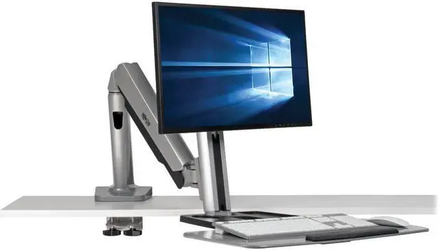 Alt view image 12 of 13 - DESK MOUNT FOR SIT STAND DESKTOP WORKSTATION STANDING DESK